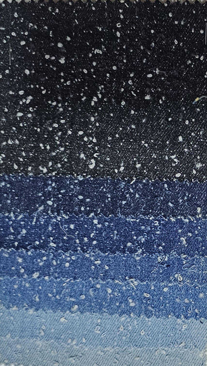Snow Distressed Denim Fabric — 7 Shades — Deseos Fabrics